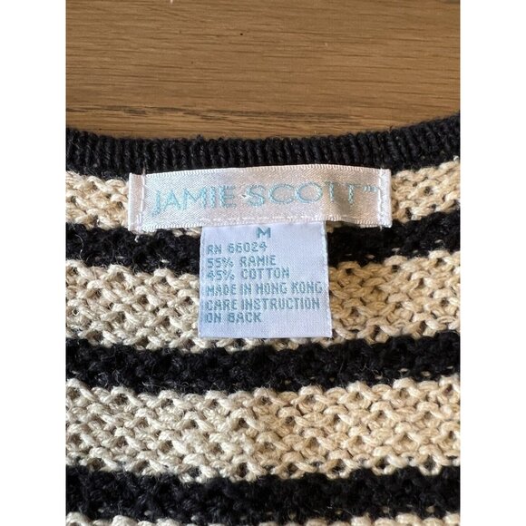 Jamie Scott Women's Sweater Vest Size Medium  Knit Buttons Winter Modern City - Picture 8 of 9